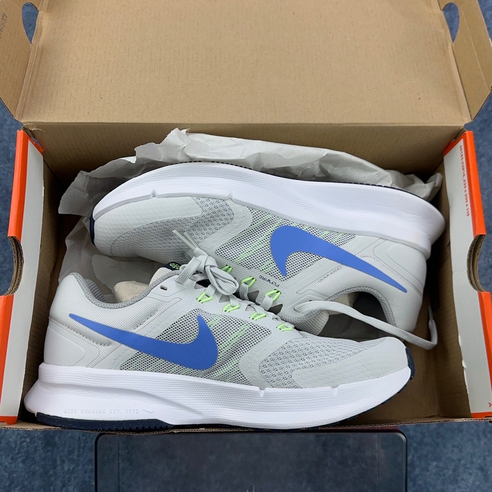 Nike Run Swift 3 Womens 8.5 Photon Dust Polar Blue Grey DR2698-007 Running Shoes